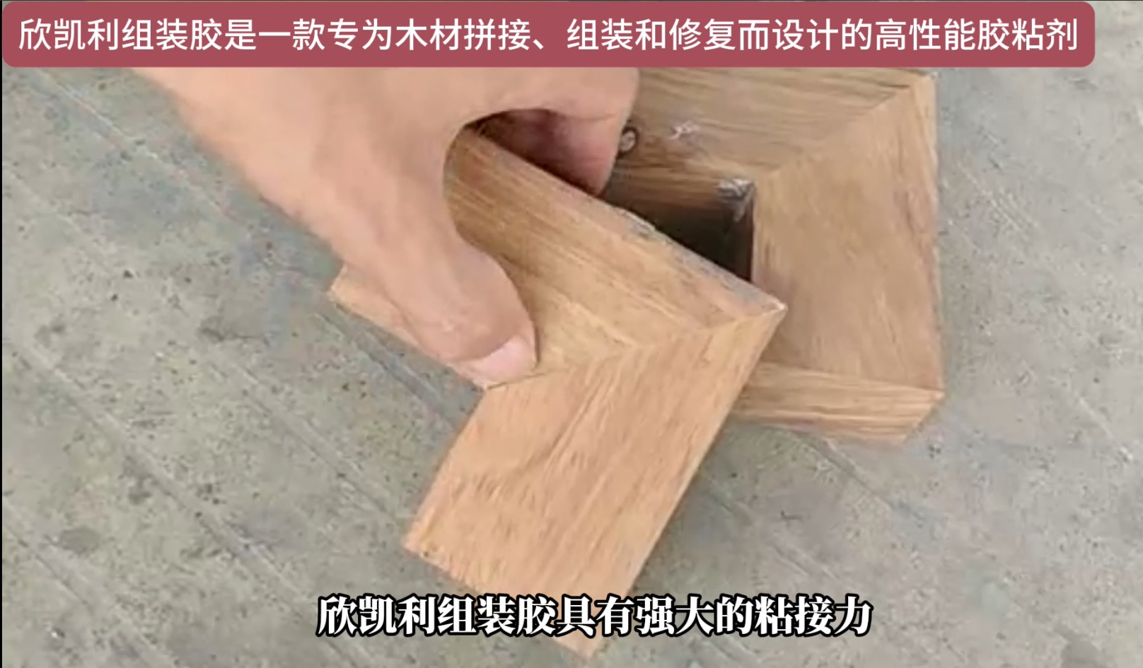 欣凱利組裝膠適用于多種木材的粘接，包括但不限于硬木